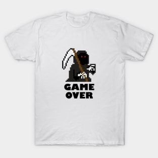 PixelArt Grim Reaper Game Over T-Shirt